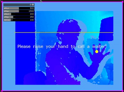 Kinectで店員を呼ぶ装置：openFrameworksのaddonをいくつか紹介のサムネイル